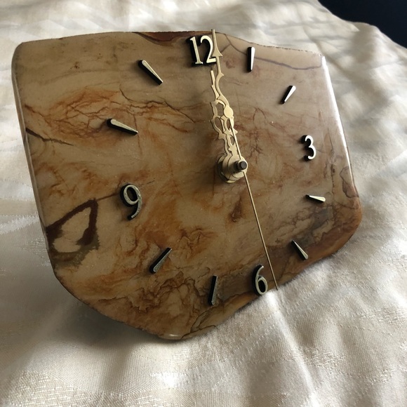 Jasper Polished Stone Clock - Picture 1 of 3